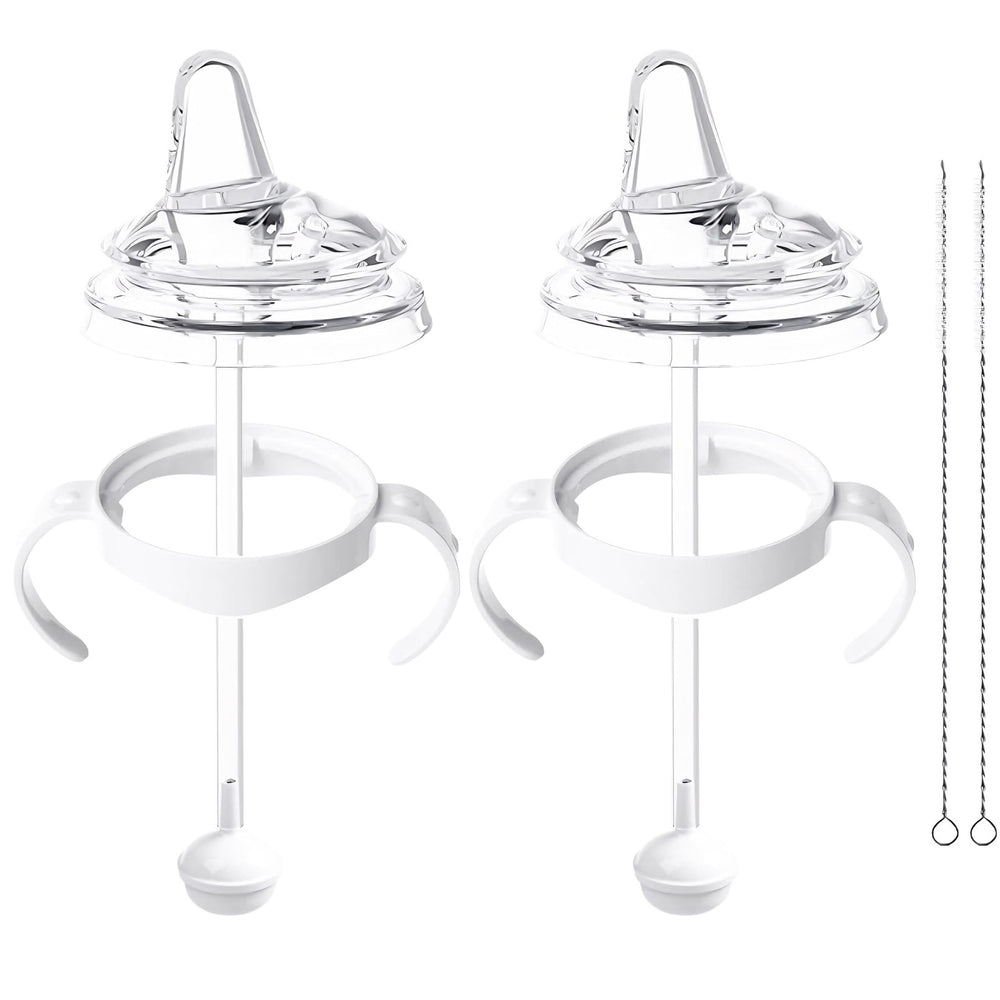 Generic 2-pack sippy cup kit demonstrating Philips Avent compatibility for easy transitions.