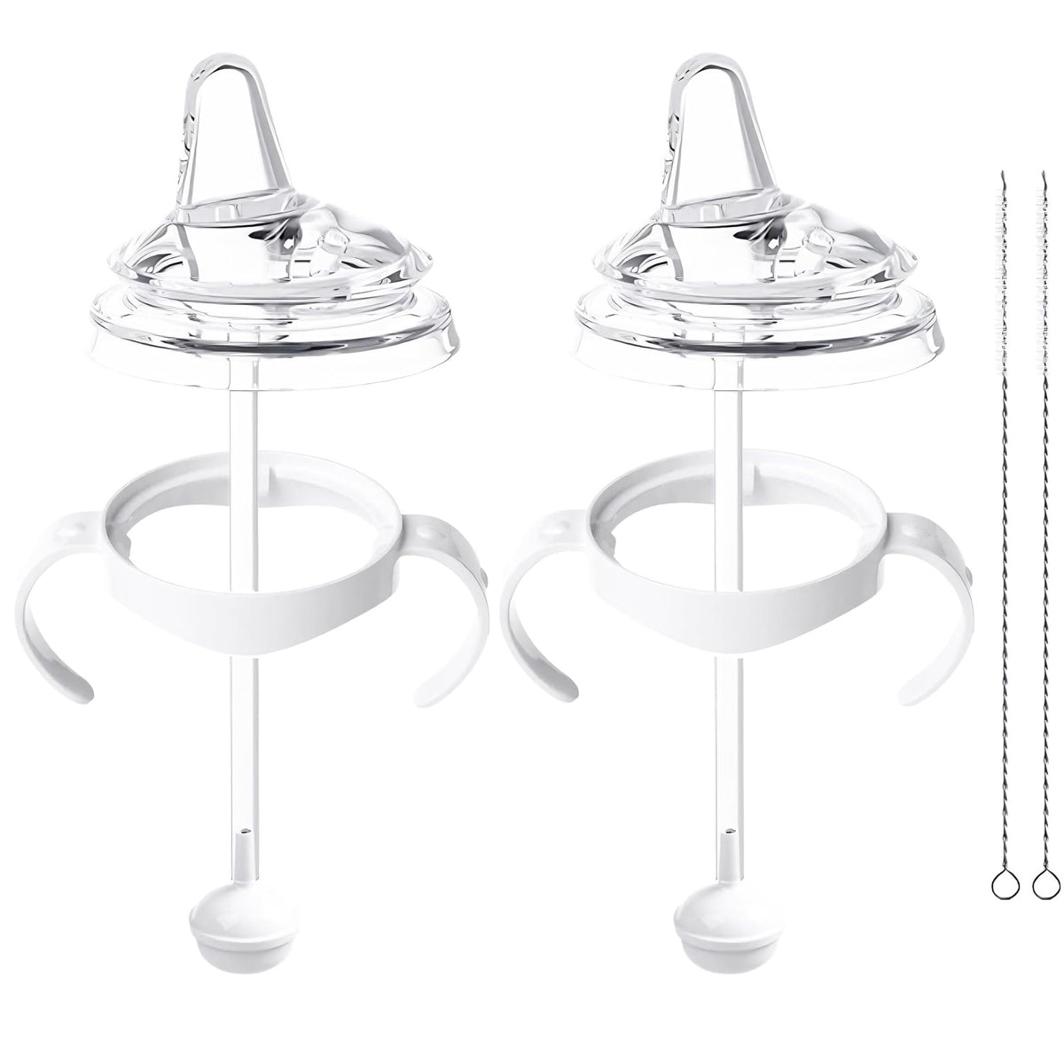 Generic 2-pack sippy cup kit demonstrating Philips Avent compatibility for easy transitions.