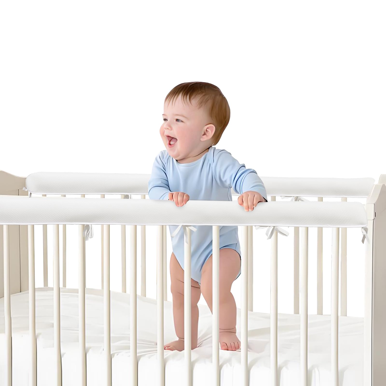 Generic 4PC Mesh Coverage Straps teething cover close-up of soft fabric for comfort