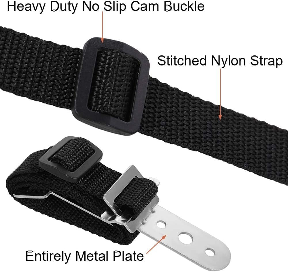 Generic anti-tip strap package includes two straps and mounting hardware
