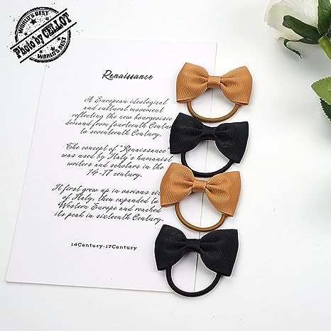 Generic baby girls hair accessories packaging showcases versatile color options for outfits.