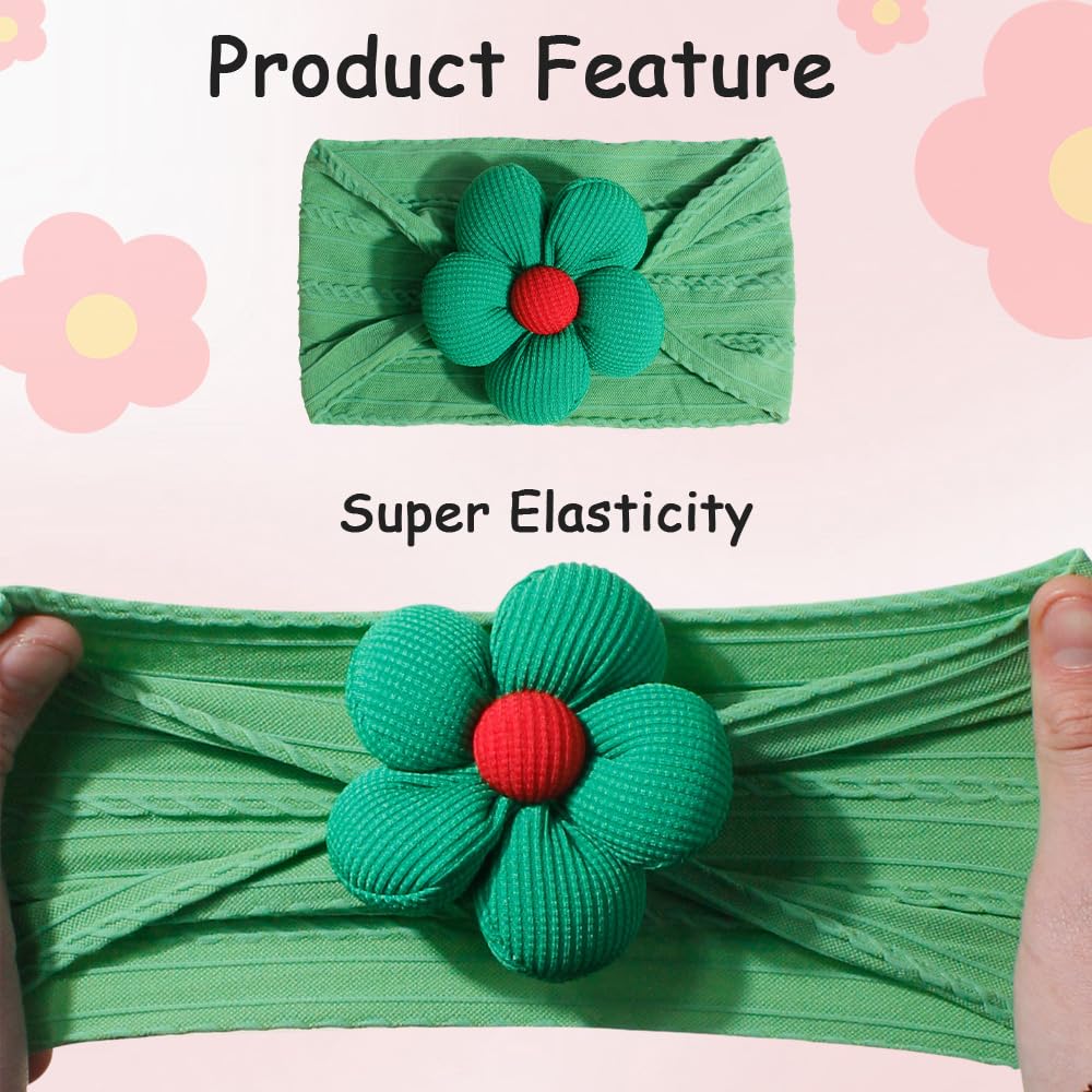 Generic baby headbands with soft elastic band provides gentle forehead protection