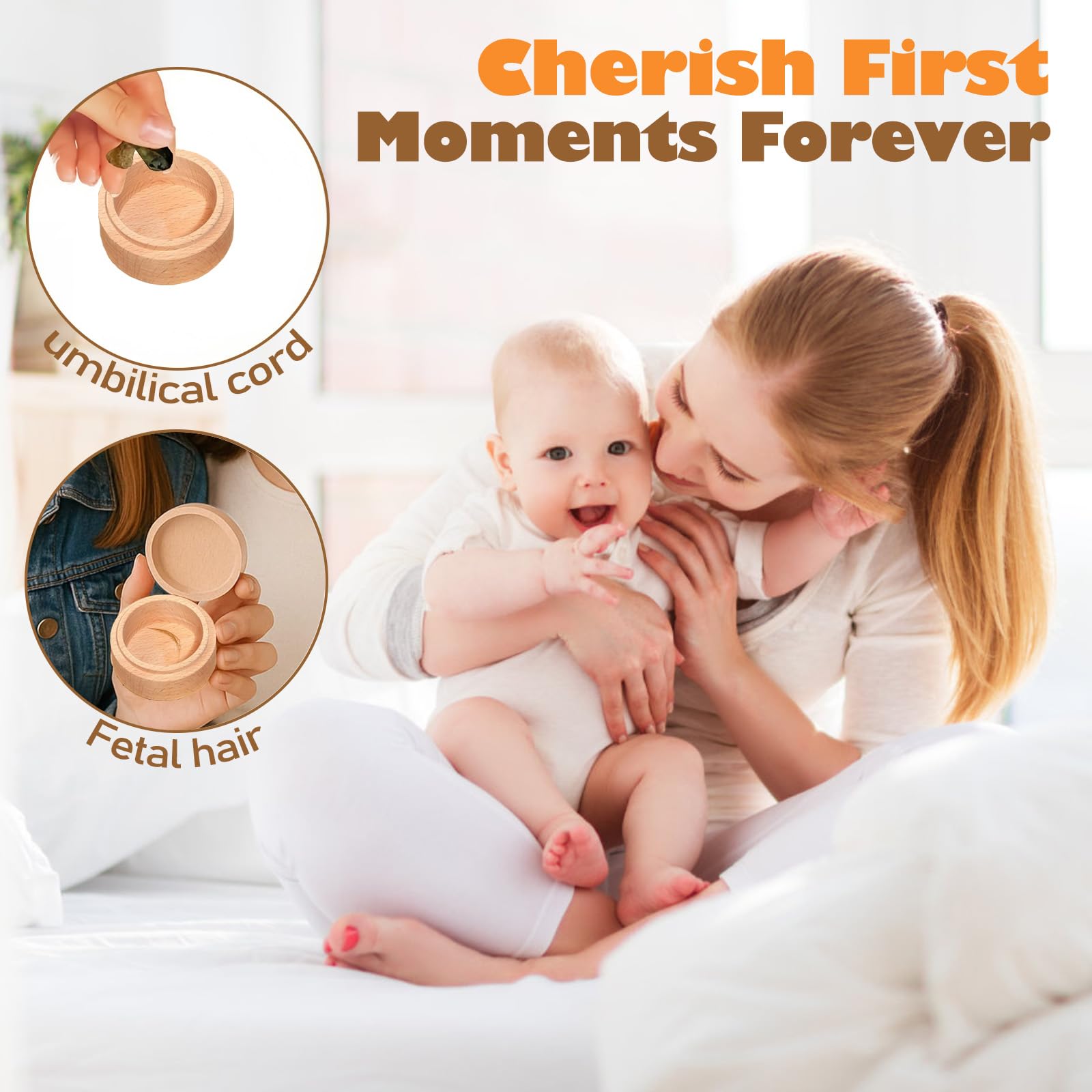 Generic baby keepsake box for umbilical cords, a lasting first-memento storage solution.