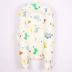 Generic Baby Lounger Cover Dino back view with hypoallergenic material for gentle sleep