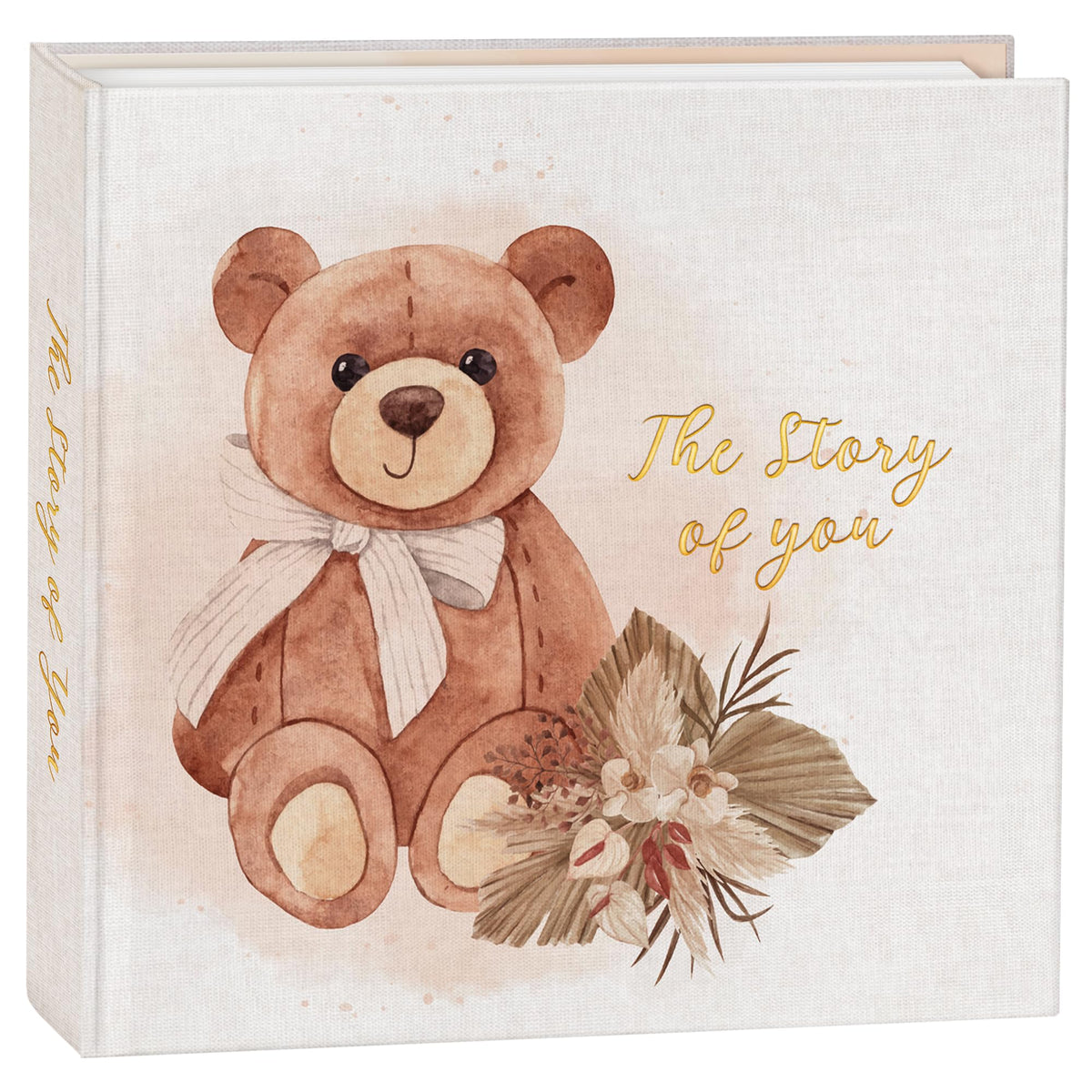 Generic baby memory book cover shows premium design for durable keepsakes