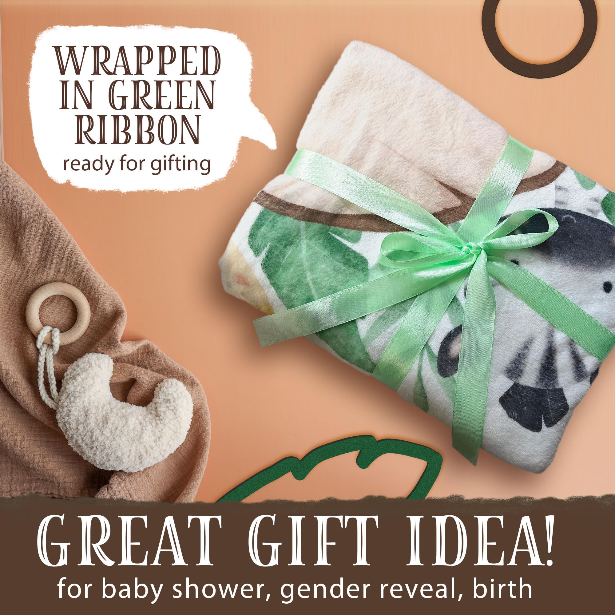Generic Baby Milestone Blanket hippo design invites cozy, cuddle-friendly milestone sessions.