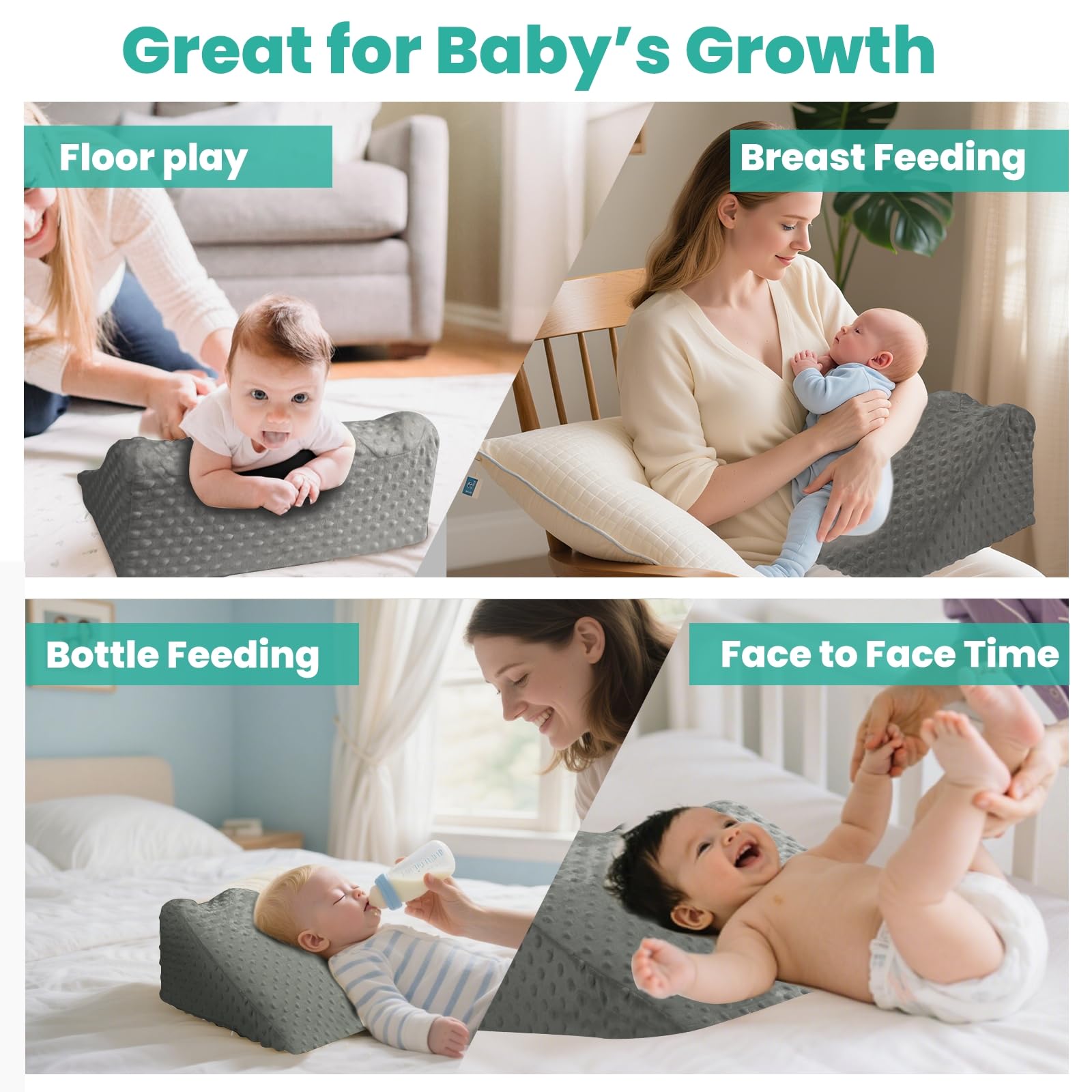 Generic Baby Tummy Time Prop neck-shoulder support guiding infant posture