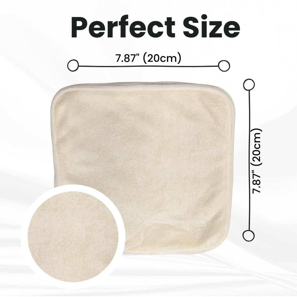 Generic baby washcloths 7-87-inch sizes display versatile bath and cleaning tool.