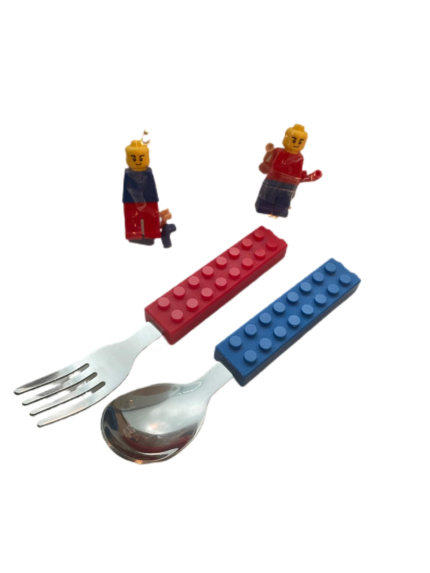 Generic building block cutlery set playful design sparks meals imagination