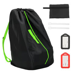 Generic car seat bag front view highlights durable 420D Oxford fabric for travel.
