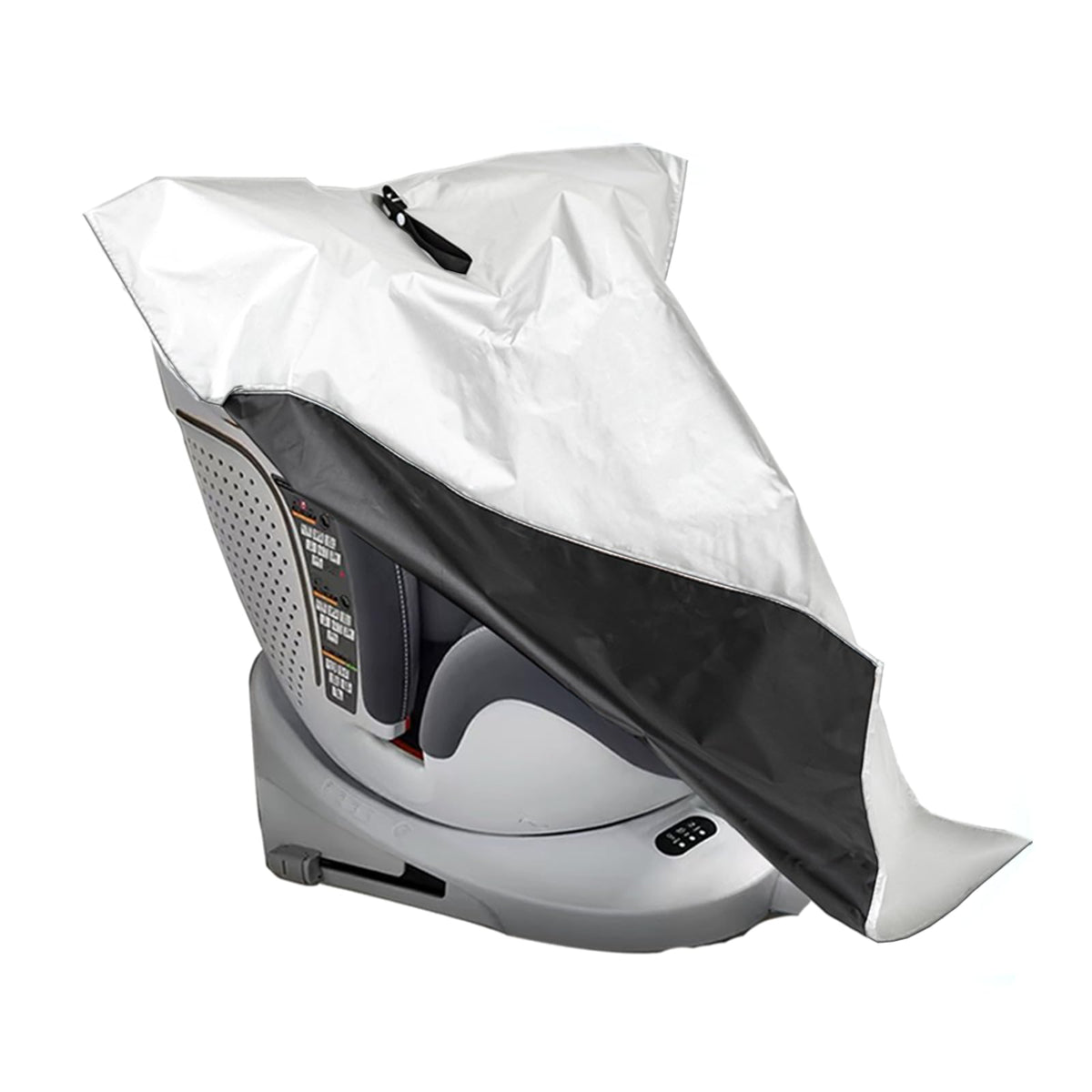 Generic car seat sun shade cover provides heat protection during sunny drives