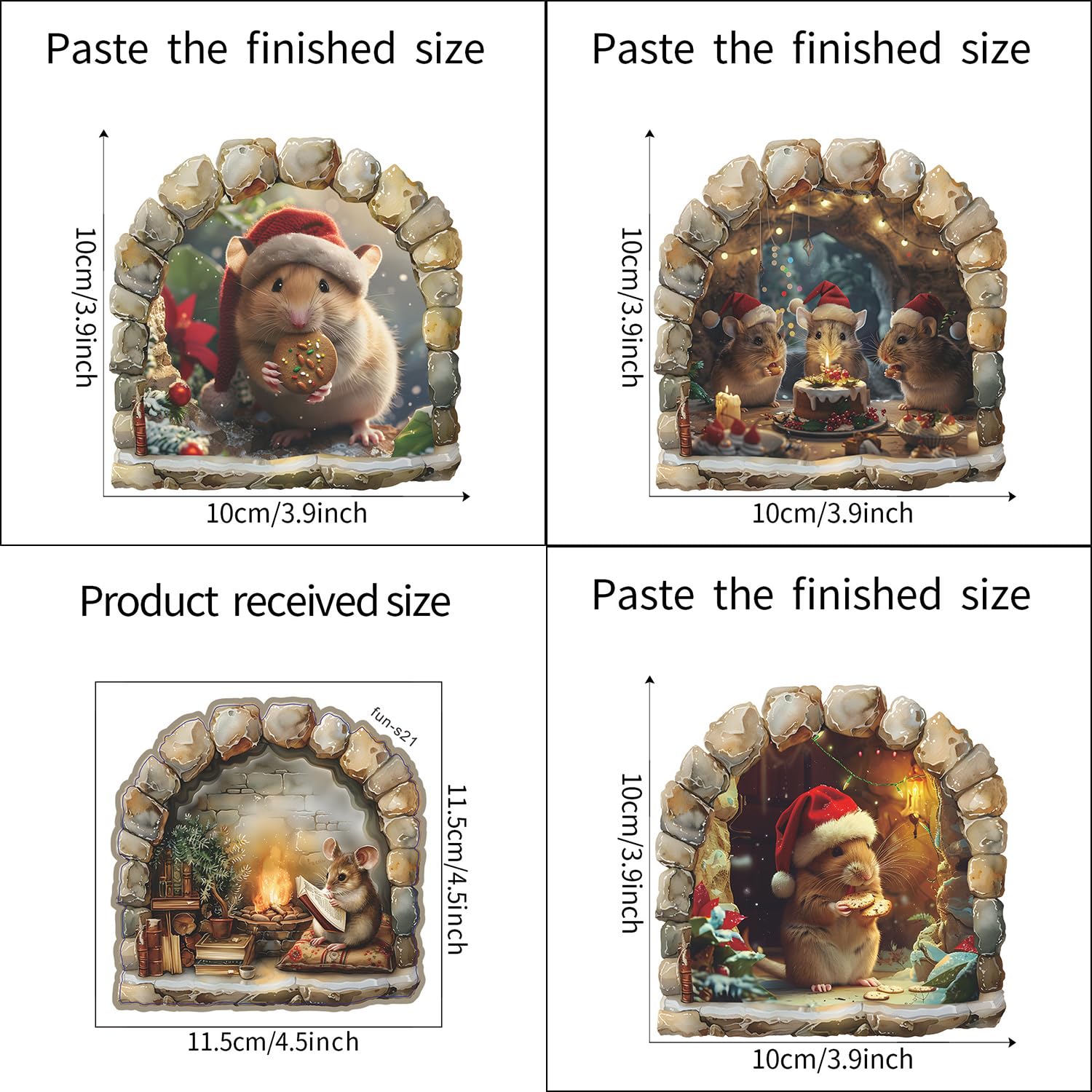 Generic Christmas wall decal for nursery shows seasonal fun for kids.