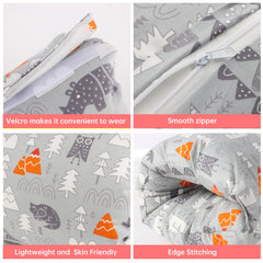 Generic Cozy Cradle arm pillow close-up showing skin-friendly cotton fabric
