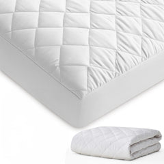 Generic GOTS organic cotton crib protector top view showing soft breathable fabric for baby sleep