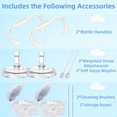 Generic gravity ball straw illustrates 360-degree drinking from any angle with the kit.