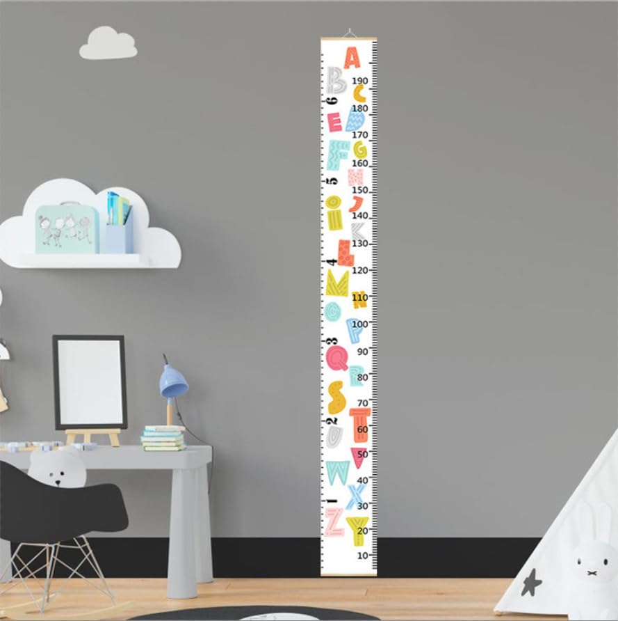 Generic Growth Chart with removable marker on durable canvas, easy to update.