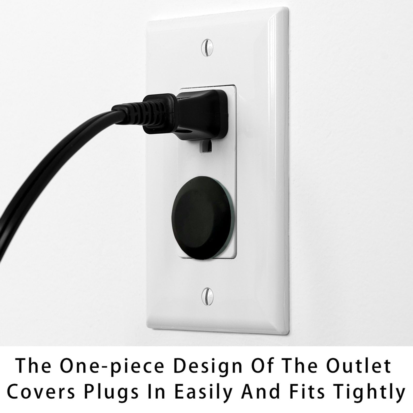 Generic hard plastic outlet covers showing durability for family life