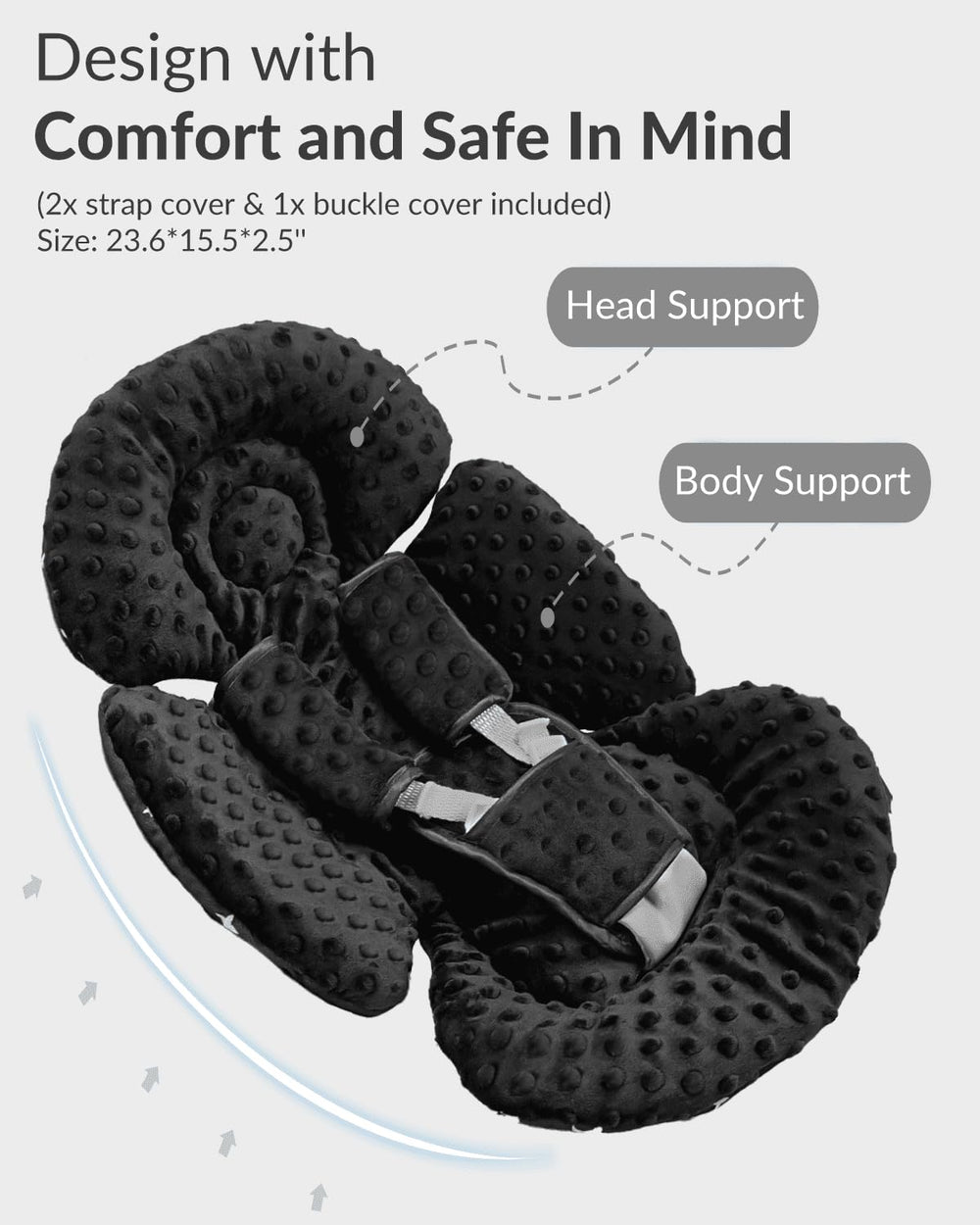 Generic packaging includes insert, belt covers, and buckle cover for quick setup.