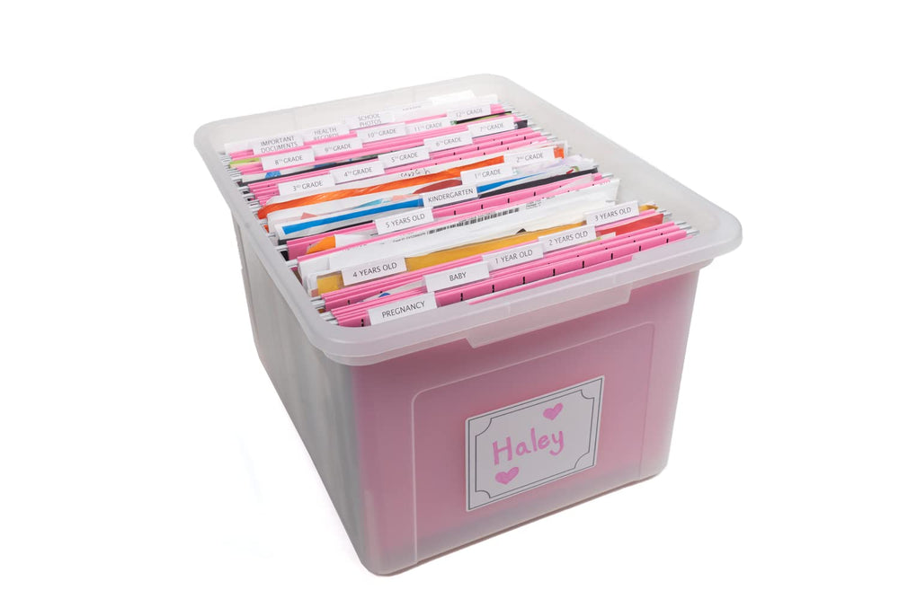 Generic Kid's Craft Memory Organizer family use scenario shows grandparent photos organized