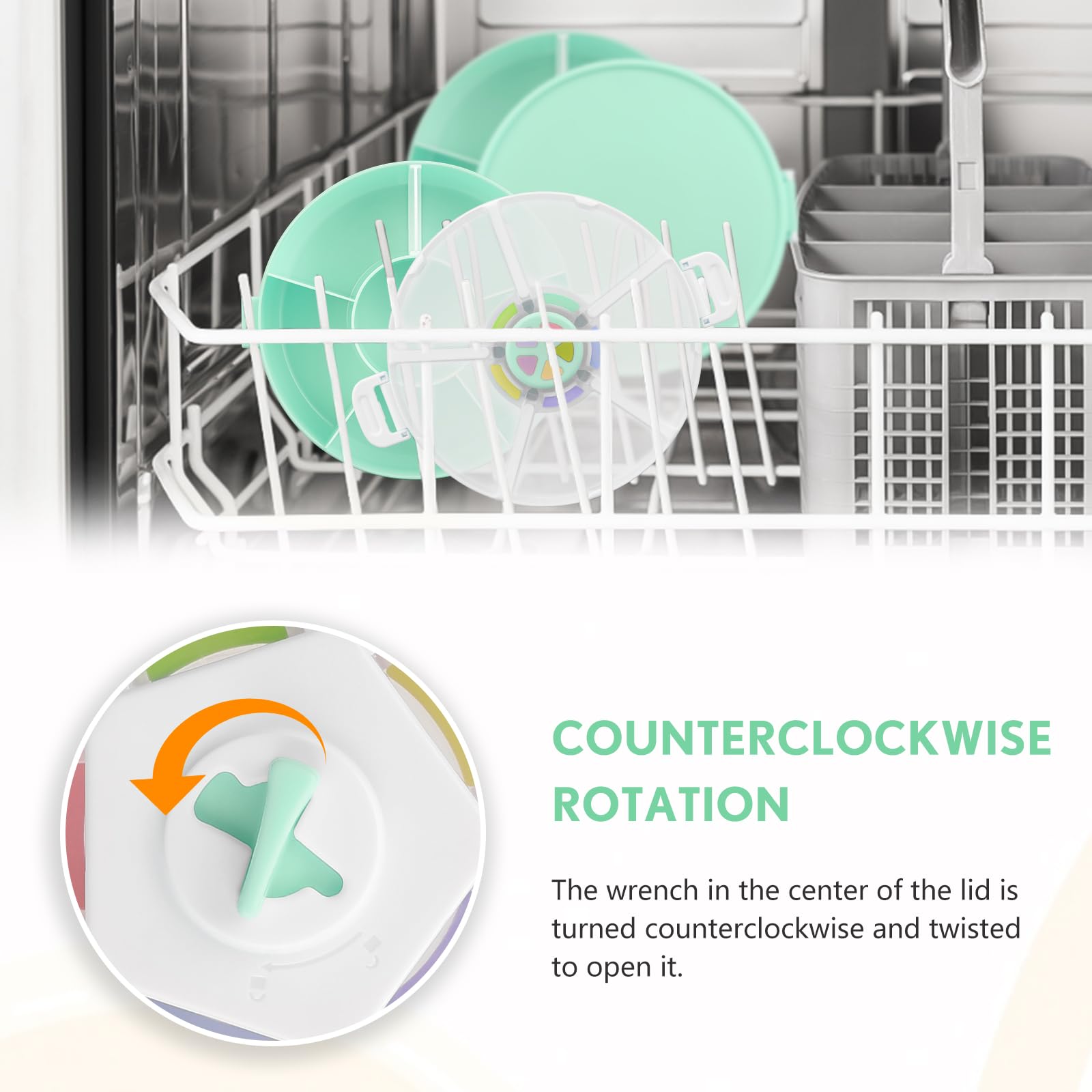 Generic Kids Original Snack Spinner interactive button engages kids during snack time.