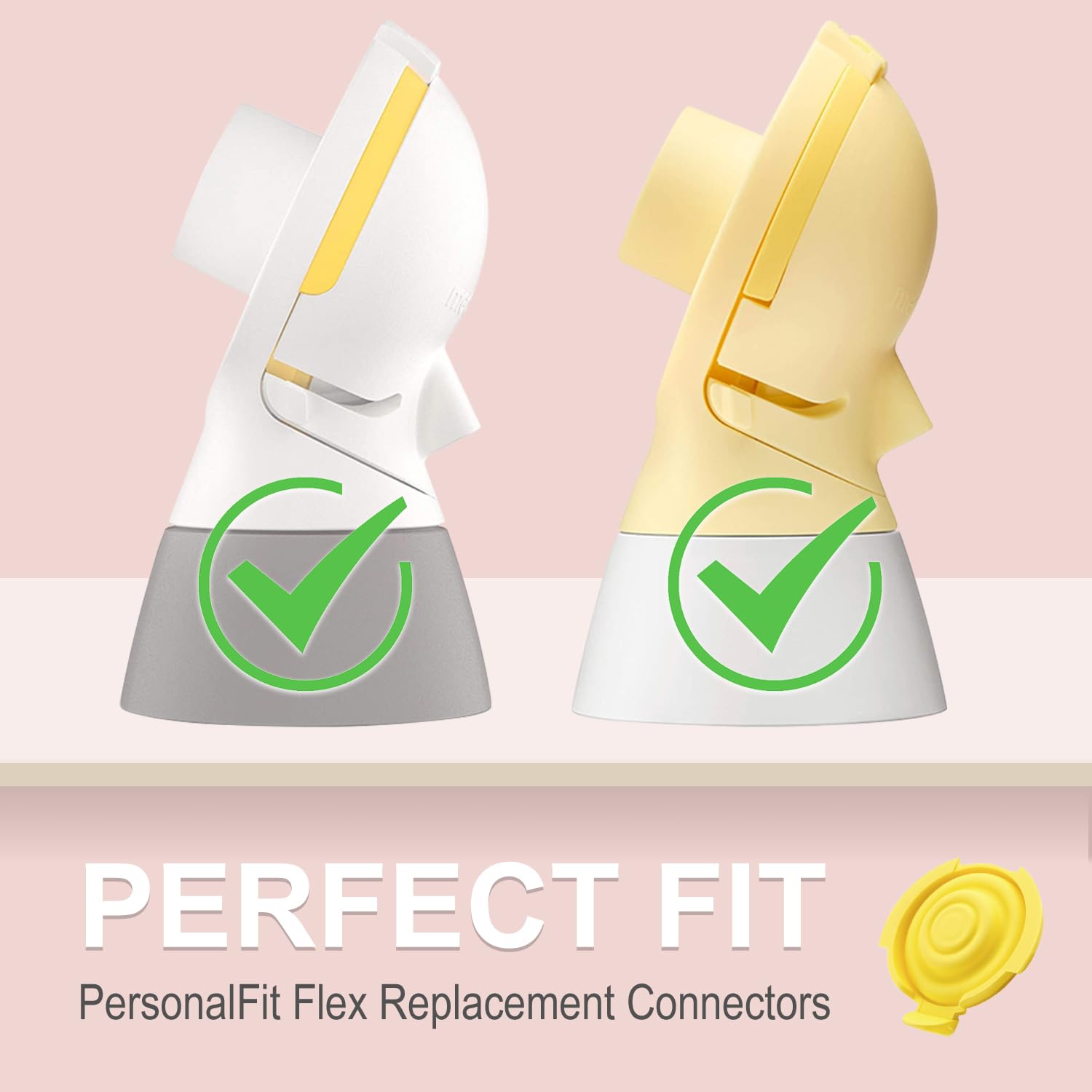 Generic silicone closeup in yellow shows BPA-free material for safe pumping.