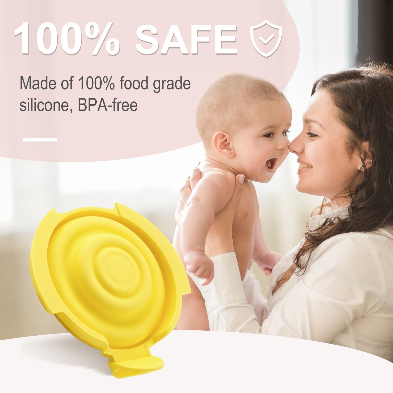 Generic membranes made of food-grade silicone; BPA-free for safe daily use.