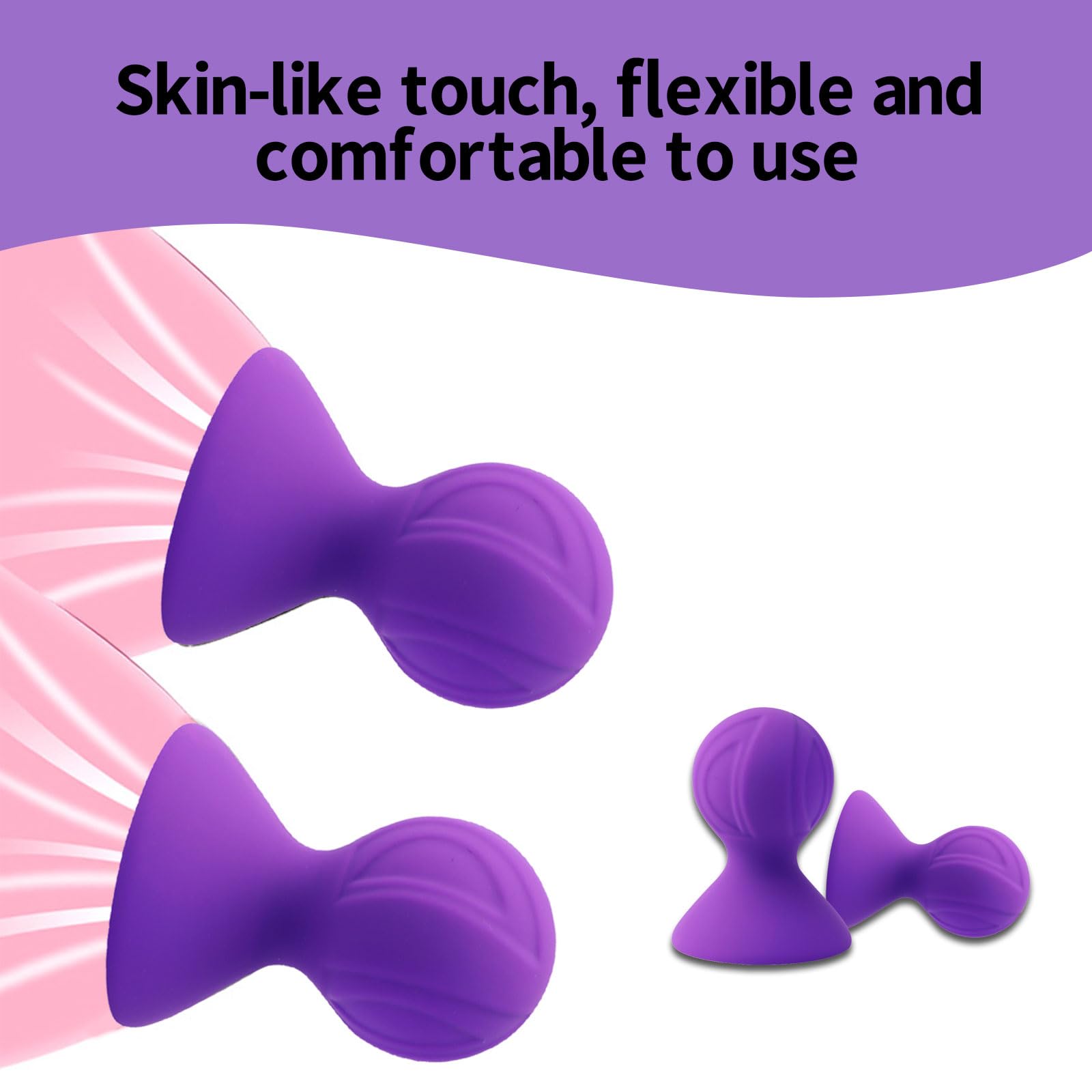 Generic nipple retractors purple packaging showing a two-piece kit