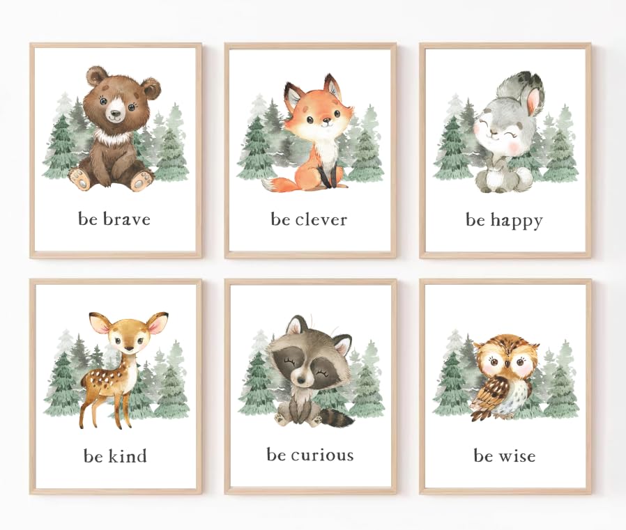 Generic 8x10 Nursery Print—woodland decor, unframed for flexible display options.