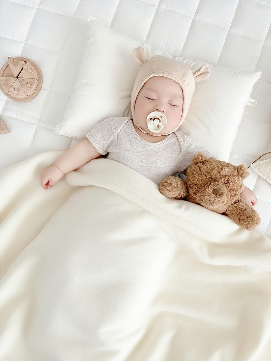 Generic Organic Cotton Multifunctional Blanket 40x40 baby-friendly touch for sensitive skin