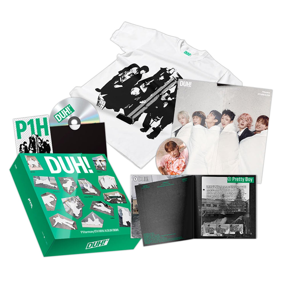 Generic P1Harmony DUH8 outbox and T shirt display premium packaging for collectors