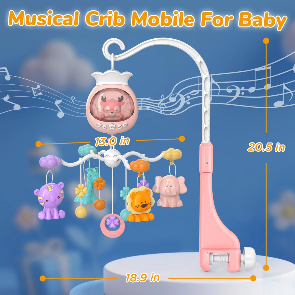 Generic pack‑and‑play clip‑on hanger compatible mobile for travel