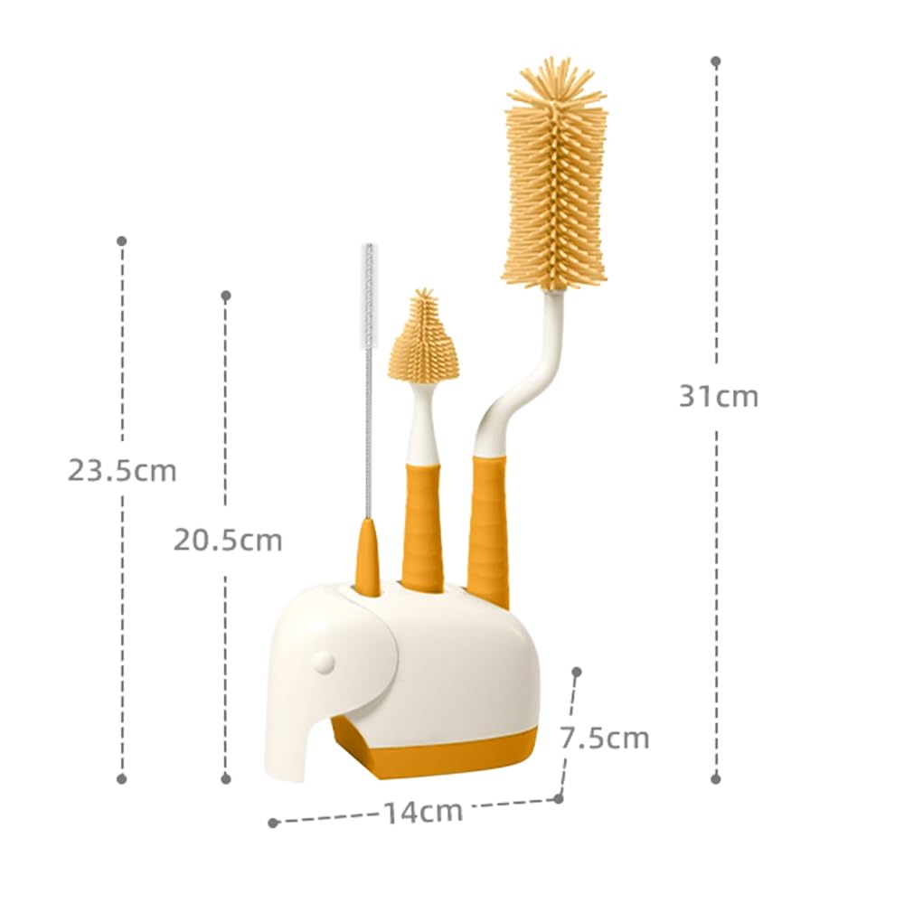Generic detachable brush heads allow easy sterilization and quick replacement