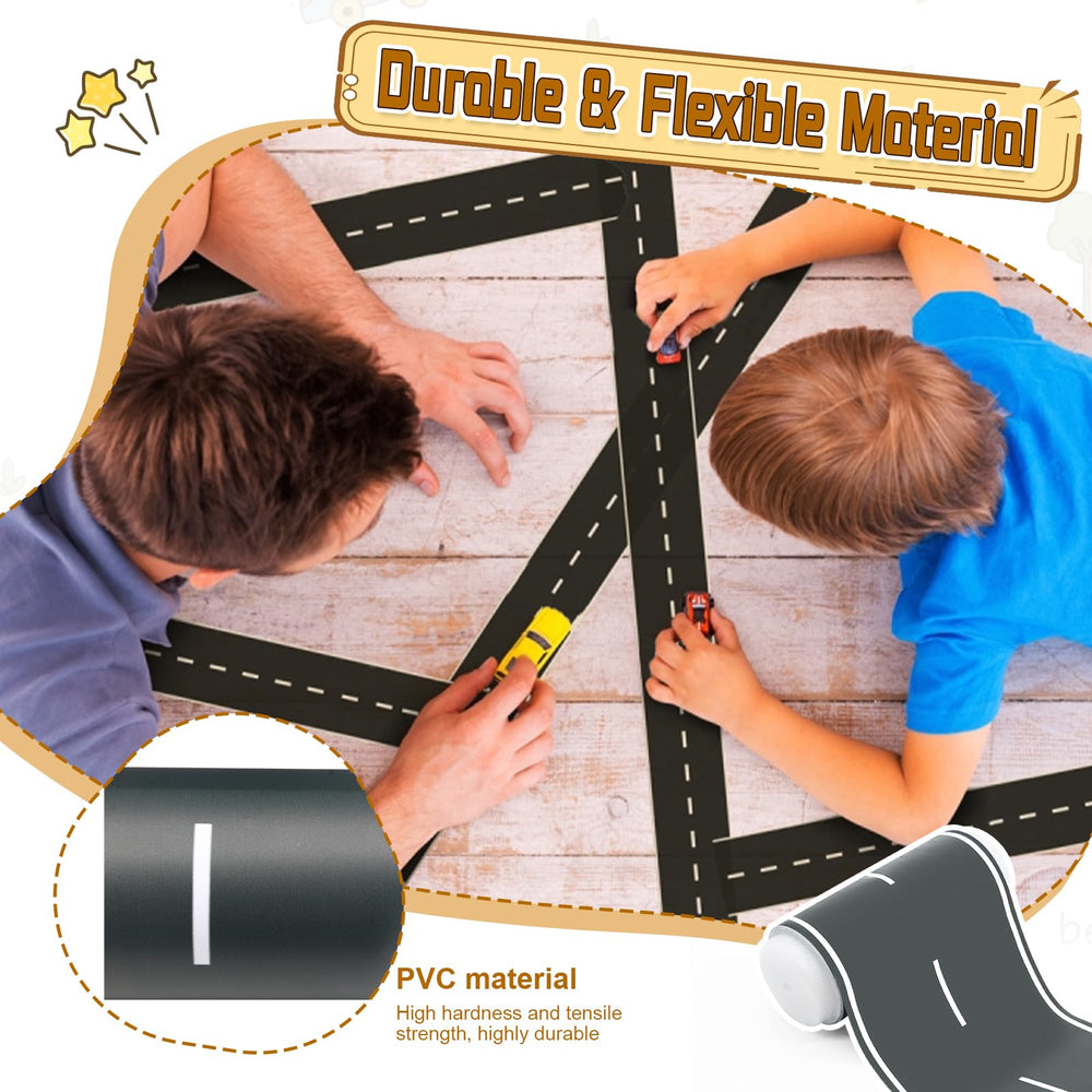 Generic residue-free road tape at a birthday party for playful tracks.