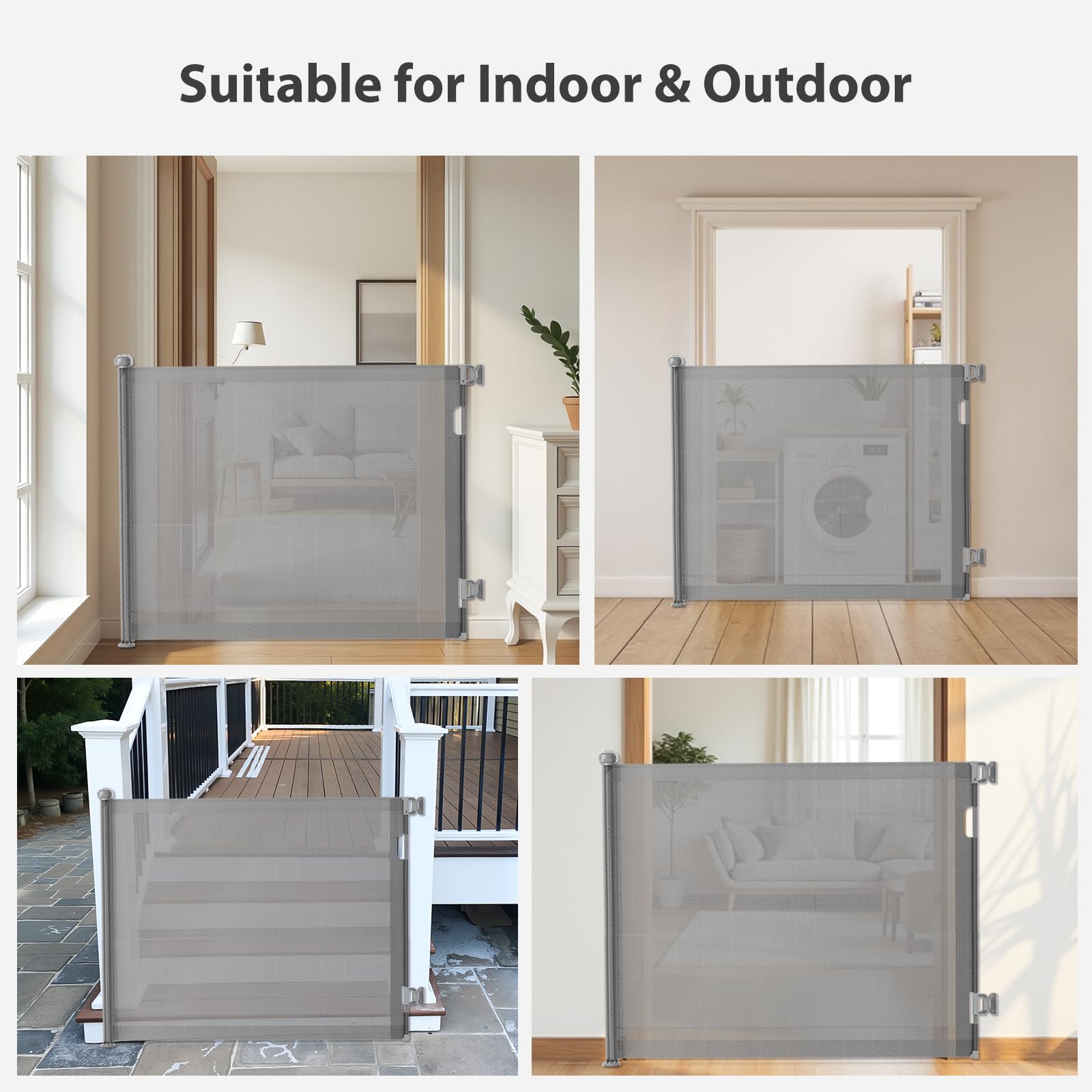 Generic safety-focused design image conveys pet-friendly, parent-approved barrier for busy households