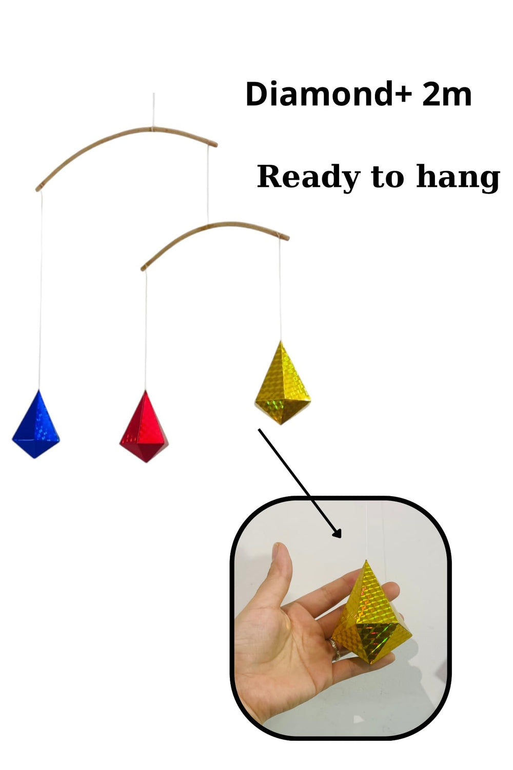 Generic set4 portable montessori octahedron mobile featuring Octahedron motif for tracking attention