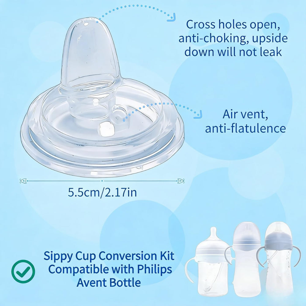 Generic silicone sippy spout close-up highlighting soft, baby-friendly material.