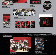 Generic Stray Kids SKZHOP hipTape photocards set adds collectible nostalgia.