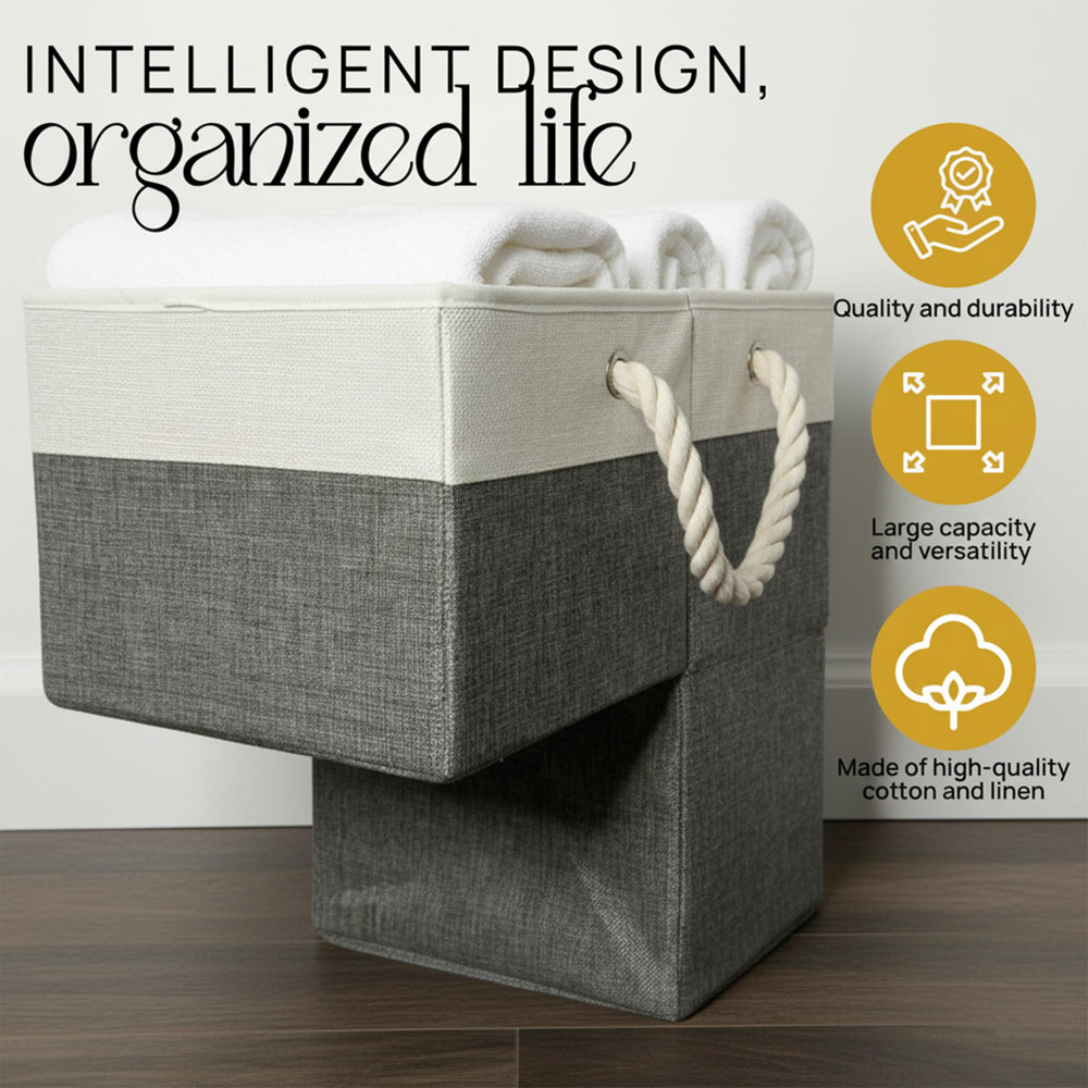 Generic Thiella stair basket durable fabric design maintains shape even when empty
