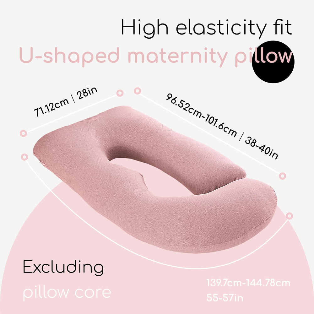 Generic U-shaped pregnancy pillow cover 55-57 inch fit securely