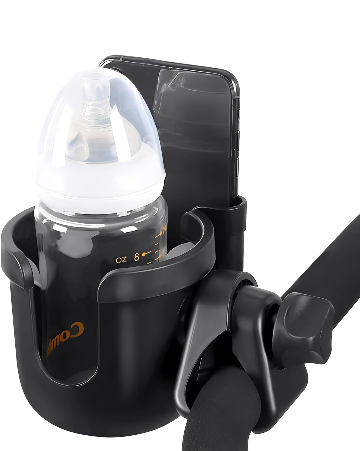 generic universal stroller cup holder, 360° rotation for easy reach