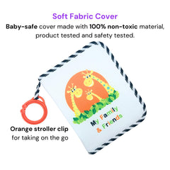 Genius Baby Toys giraffe-family design inviting baby to explore faces.