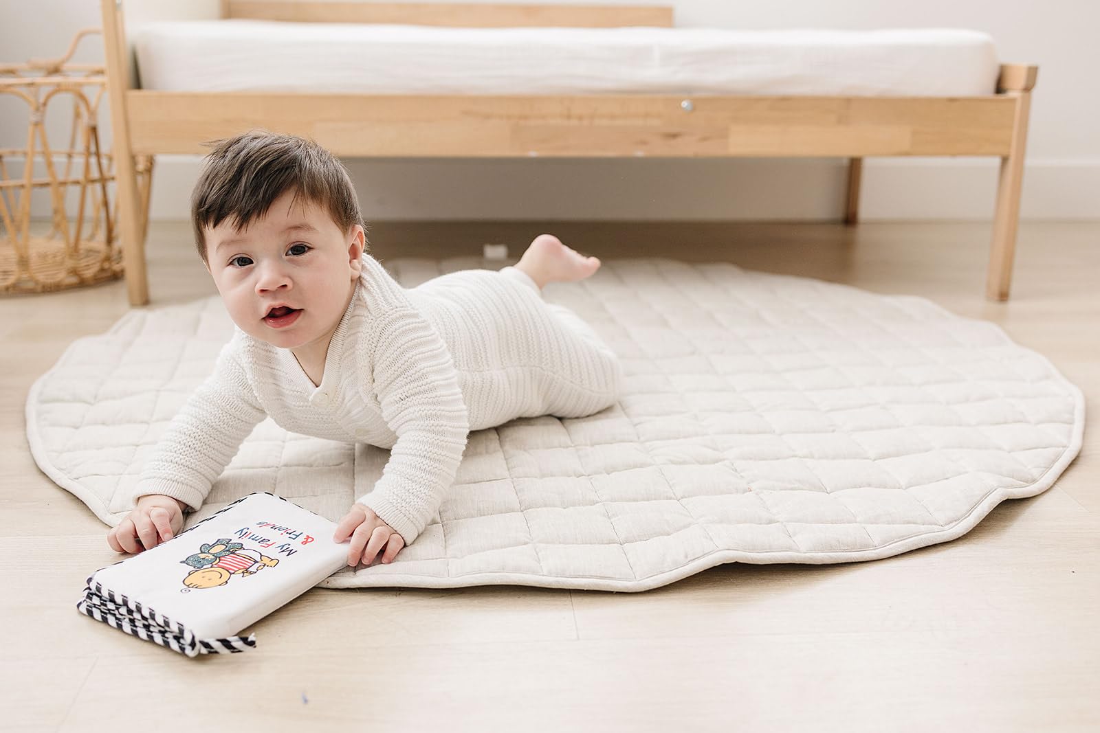 Genius Baby Toys baby memory book with mirror on last page.
