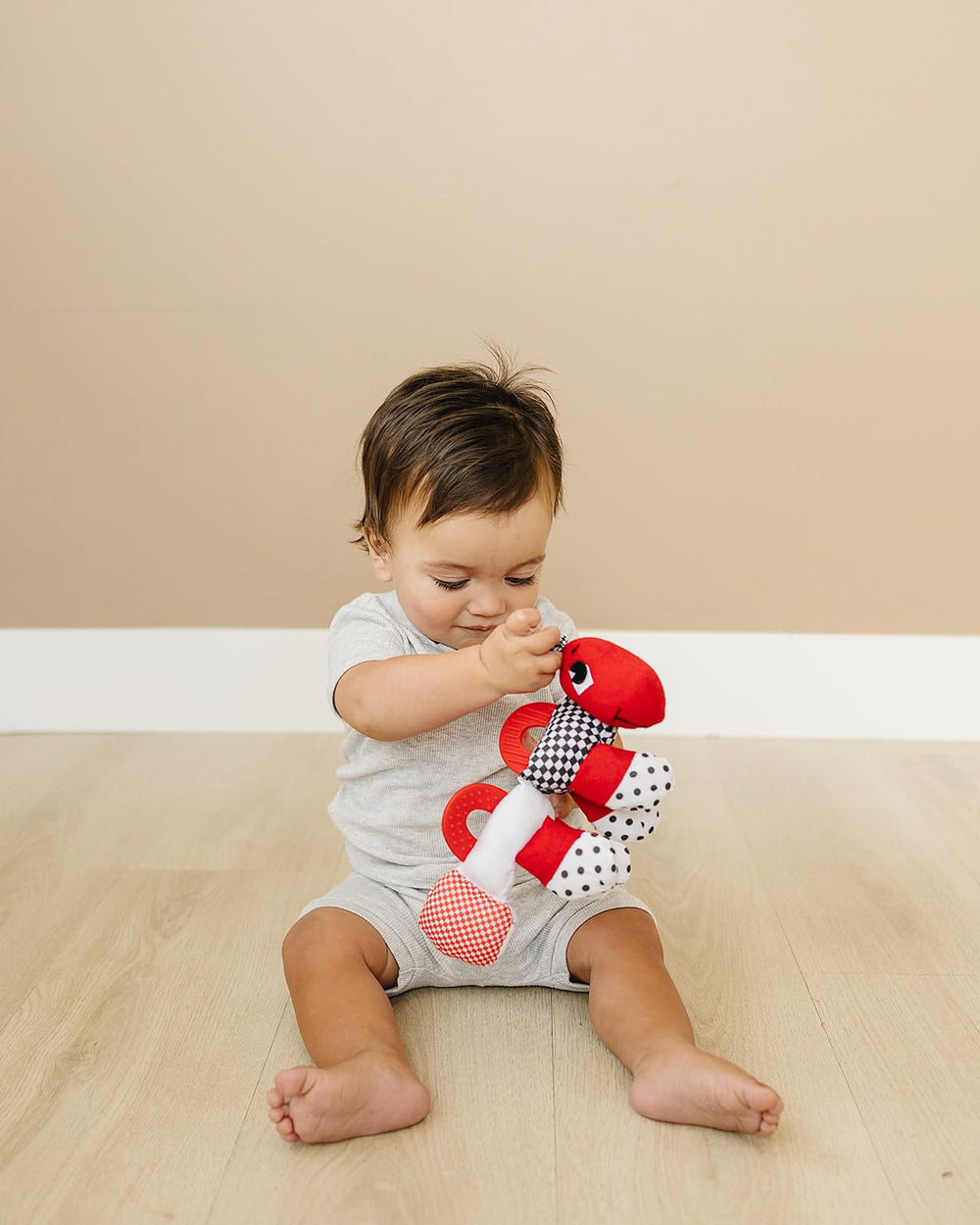 Genius Baby Toys teething caterpillar freezer-friendly cooling option for soothing gums.