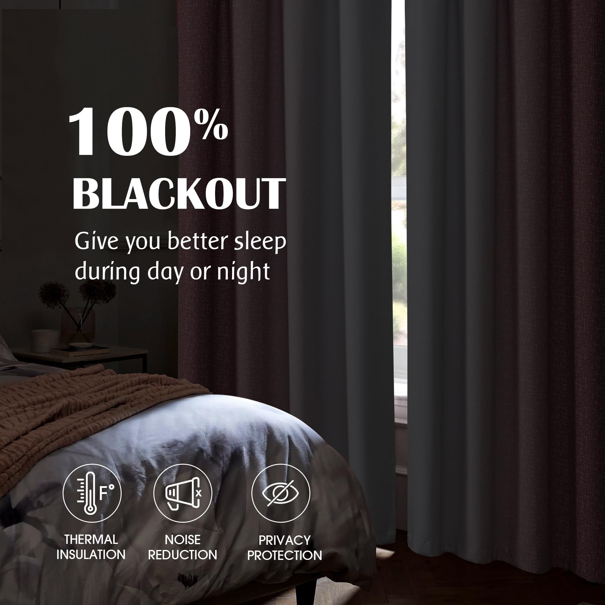 Geomoroccan blackout curtains deliver total darkness and energy-conscious cooling for living rooms.