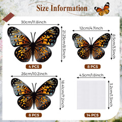 Geosar monarch butterfly 10-2x7-3 mid-size decor creates lively focal points for parties