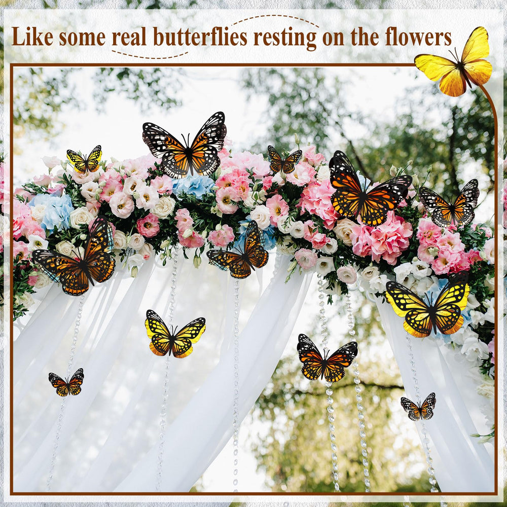 Geosar monarch butterfly party decor brightens events like weddings and birthdays