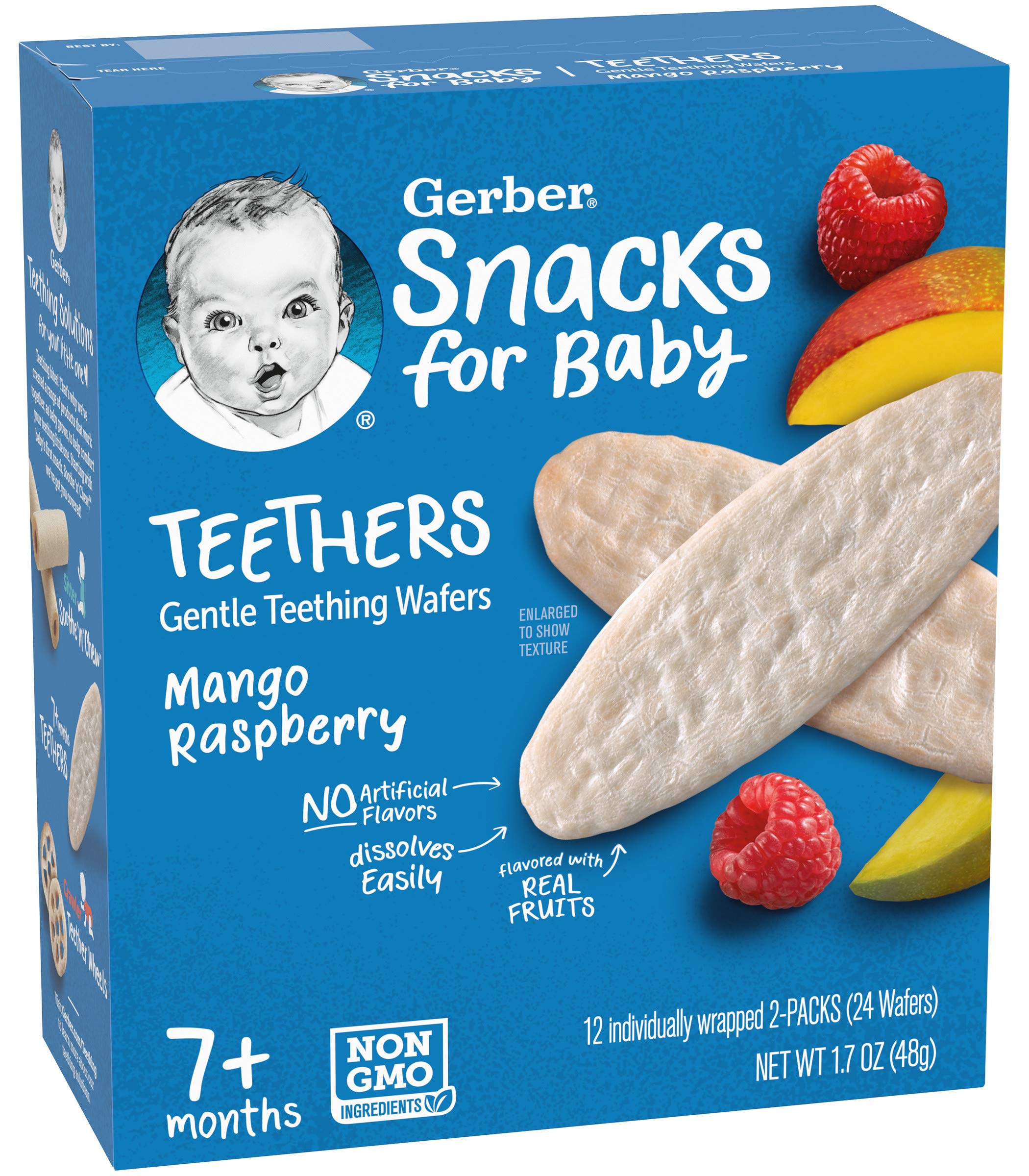 Gerber baby snack dissolves easily for tiny mouths