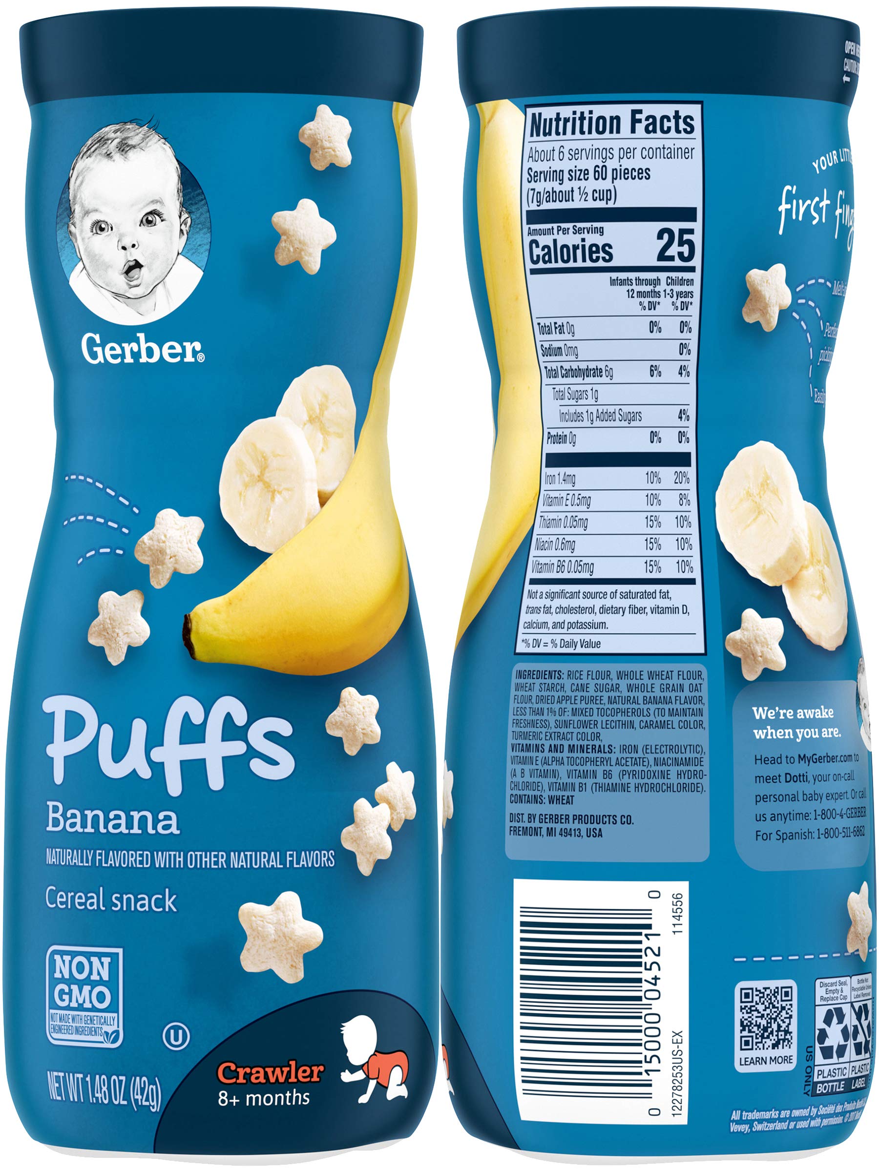 Gerber Graduates Puffs Variety Pack showcases four flavors for taste exploration