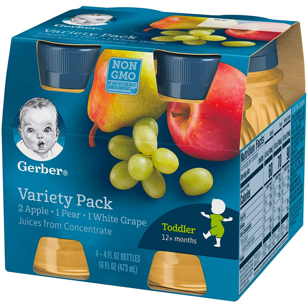 Gerber Juice Fruit BPA-free packaging note for safe storage.