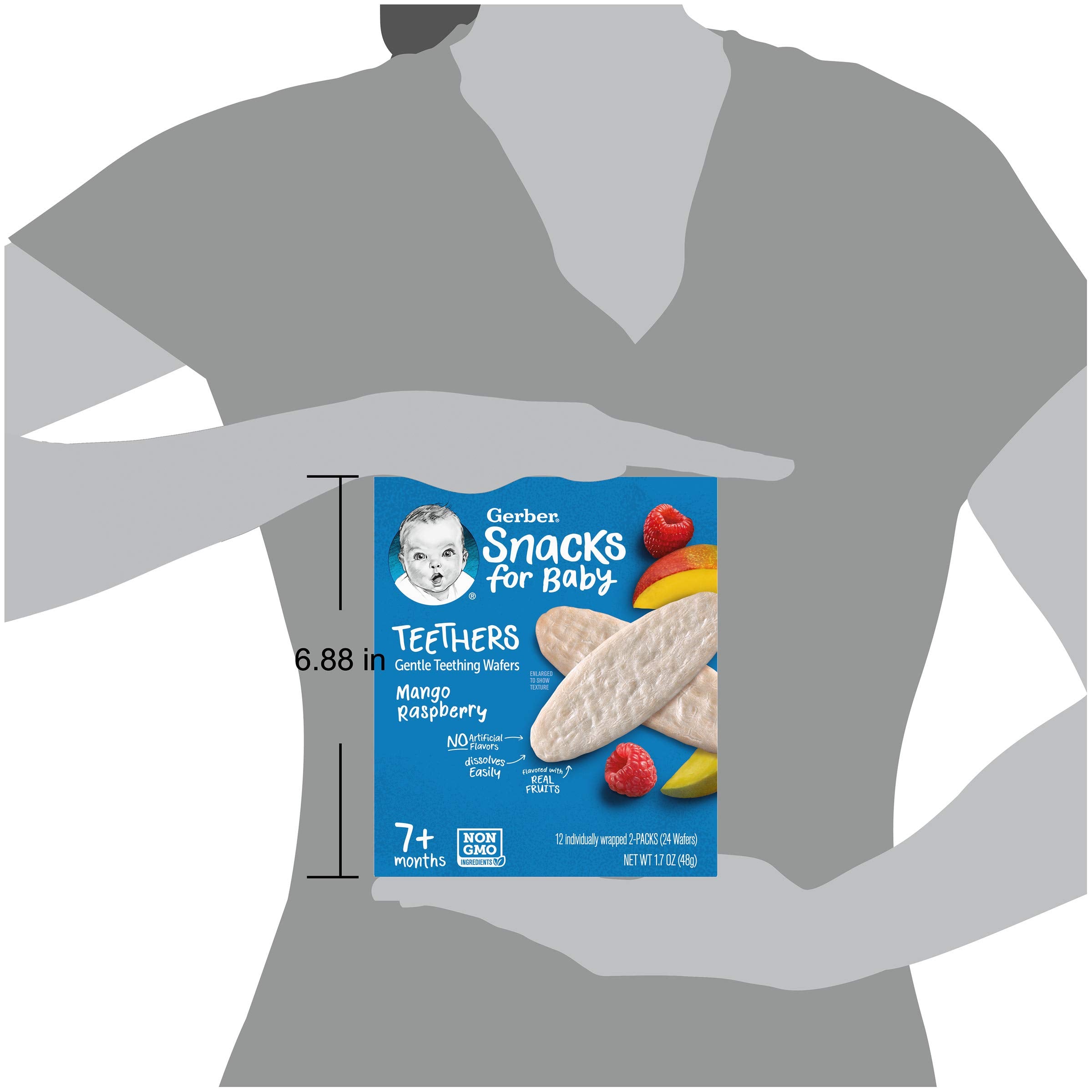 Gerber gentle teething wafers dissolving easily for little mouths